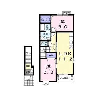 Turnberry【2階】の間取り