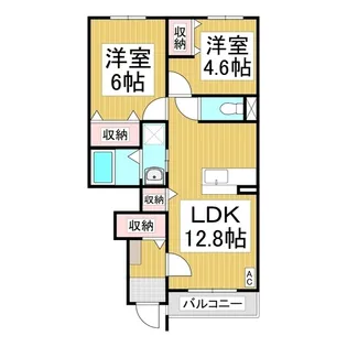 スターテラス小林【1階】の間取り