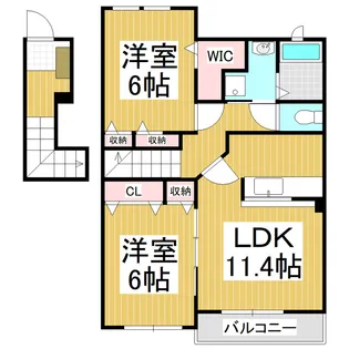 ブルーラグーン Ⅰ【2階】の間取り
