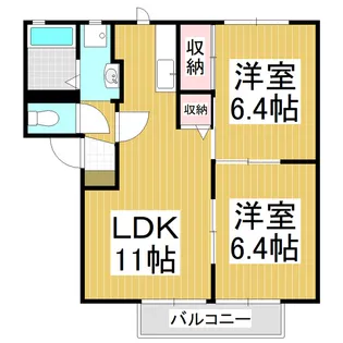サンマルコ吉澤 B棟【2階】の間取り