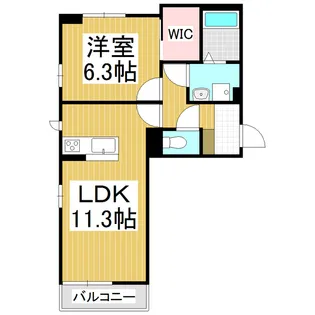 丸花見壱号館【3階】の間取り