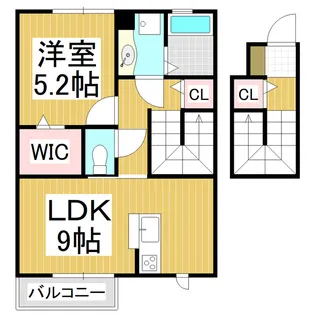 le clair(ル・クレール)【2階】の間取り