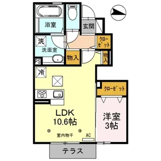 ルピナス【1階】の間取り