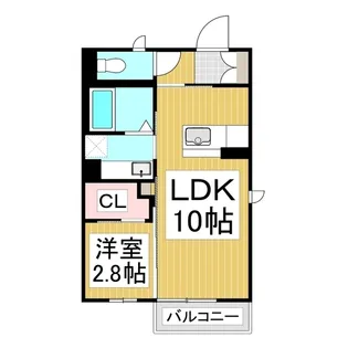 カーサロータス【1階】の間取り