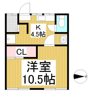 上田原ハイツ【102号室】の間取り