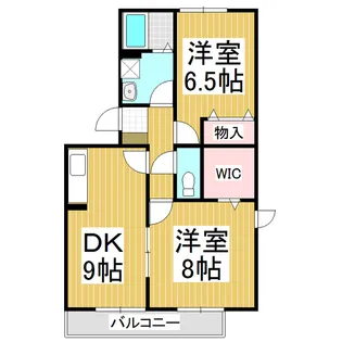 サン・ムーン山内【101号室】の間取り