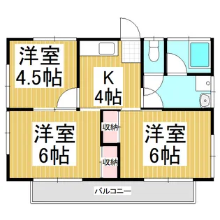 マンション寿【202号室】の間取り