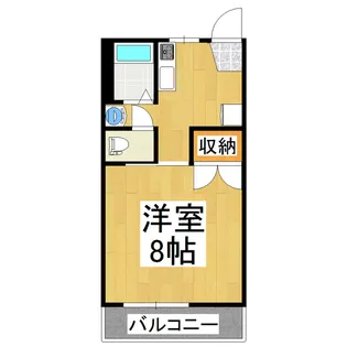 フォーブルふかい【201号室】の間取り