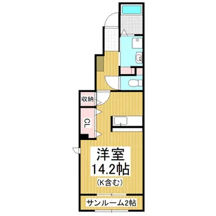 チムニー・ワン【1階】の間取り