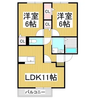 グランモア かくも【2階】の間取り