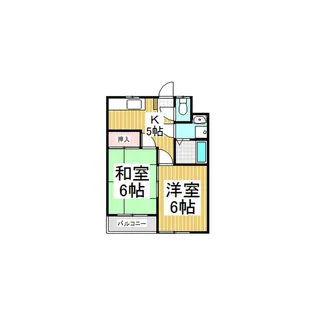 ファミール常田【203号室】の間取り