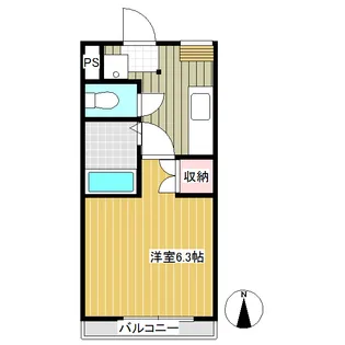 ファミール常田【301号室】の間取り