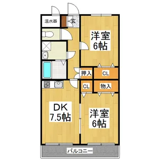 プリマベーラ島内【301号室】の間取り