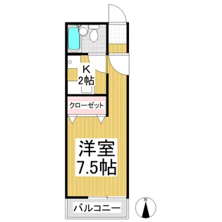 キャッスルスクエア【204号室】の間取り
