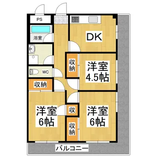 小平ビル【301号室】の間取り