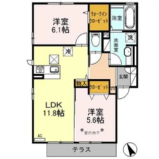 マーサ・ラムレ1【1階】の間取り