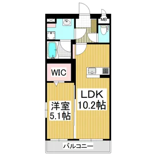 ブレインマンション桐【504号室】の間取り