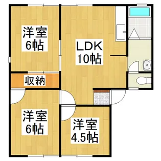 アーバンのぐち A棟【102号室】の間取り