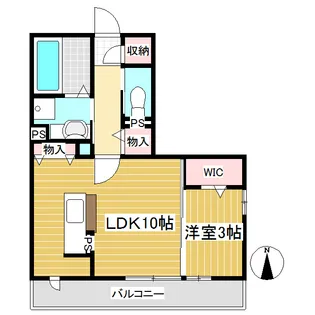 ルピナ上田駅前【301号室】の間取り
