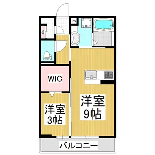 コンフォーティア白板【203号室】の間取り