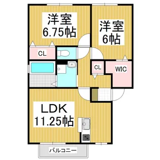 LUPINA GARDEN【2階】の間取り