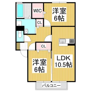 LUPINA GARDEN【2階】の間取り