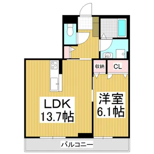 レジデンス エスペランス【3階】の間取り