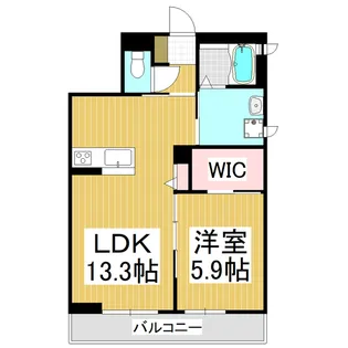 メゾン松陽亭【202号室】の間取り