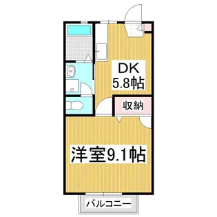 メゾン・ド・ルミエール A【1階】の間取り