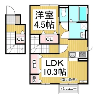 レセンテ【2階】の間取り