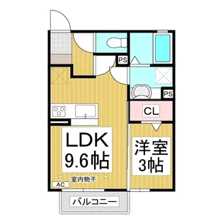 クオーレ【2階】の間取り