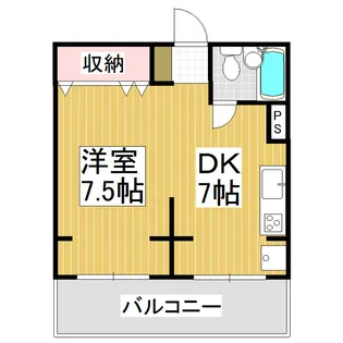 BIGコーポ上郷【205号室】の間取り