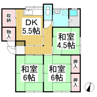 松代ハイツ【A号室】の間取り