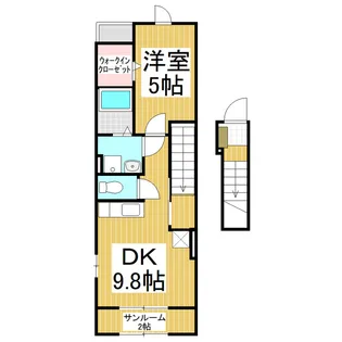 グレイス アイビー B【2階】の間取り