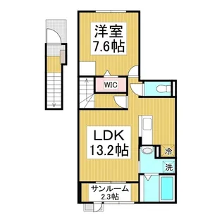 サニーレジデンス【2階】の間取り