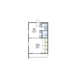 レオパレスクボタ【204号室】の間取り