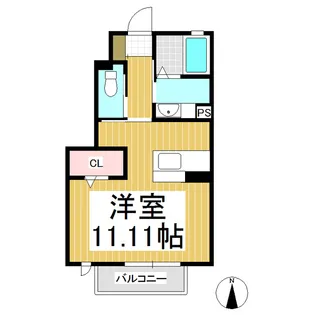 グランツ【102号室】の間取り