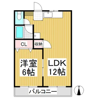 ラフォーレ池田【2階】の間取り