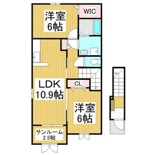 ProgressC【2階】の間取り