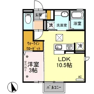 ローランド【1階】の間取り