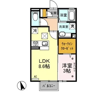 ローランド【1階】の間取り