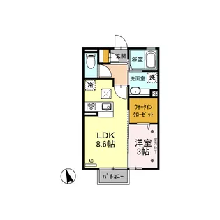 ローランド【2階】の間取り