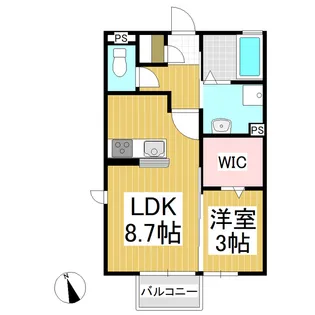 ローランド【2階】の間取り