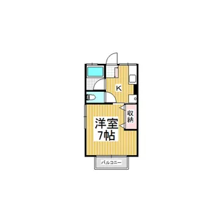 コーポ市川【1階】の間取り