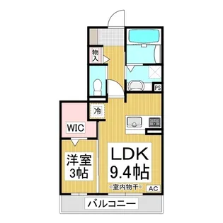 ティーバーン【1階】の間取り