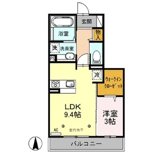 ティーバーン【2階】の間取り