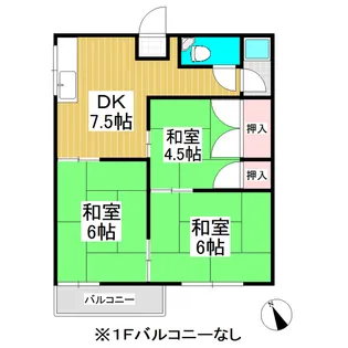 シャンボールハイツ【102号室】の間取り