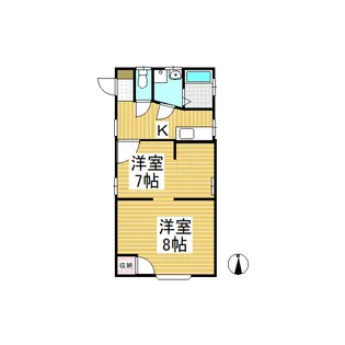 ハイツノア(国分)【102号室】の間取り
