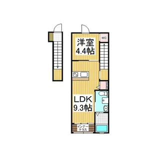 Green Hills桔梗Ⅱ【203号室】の間取り