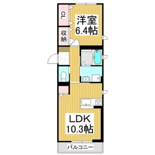 サニーコート巾上【2階】の間取り